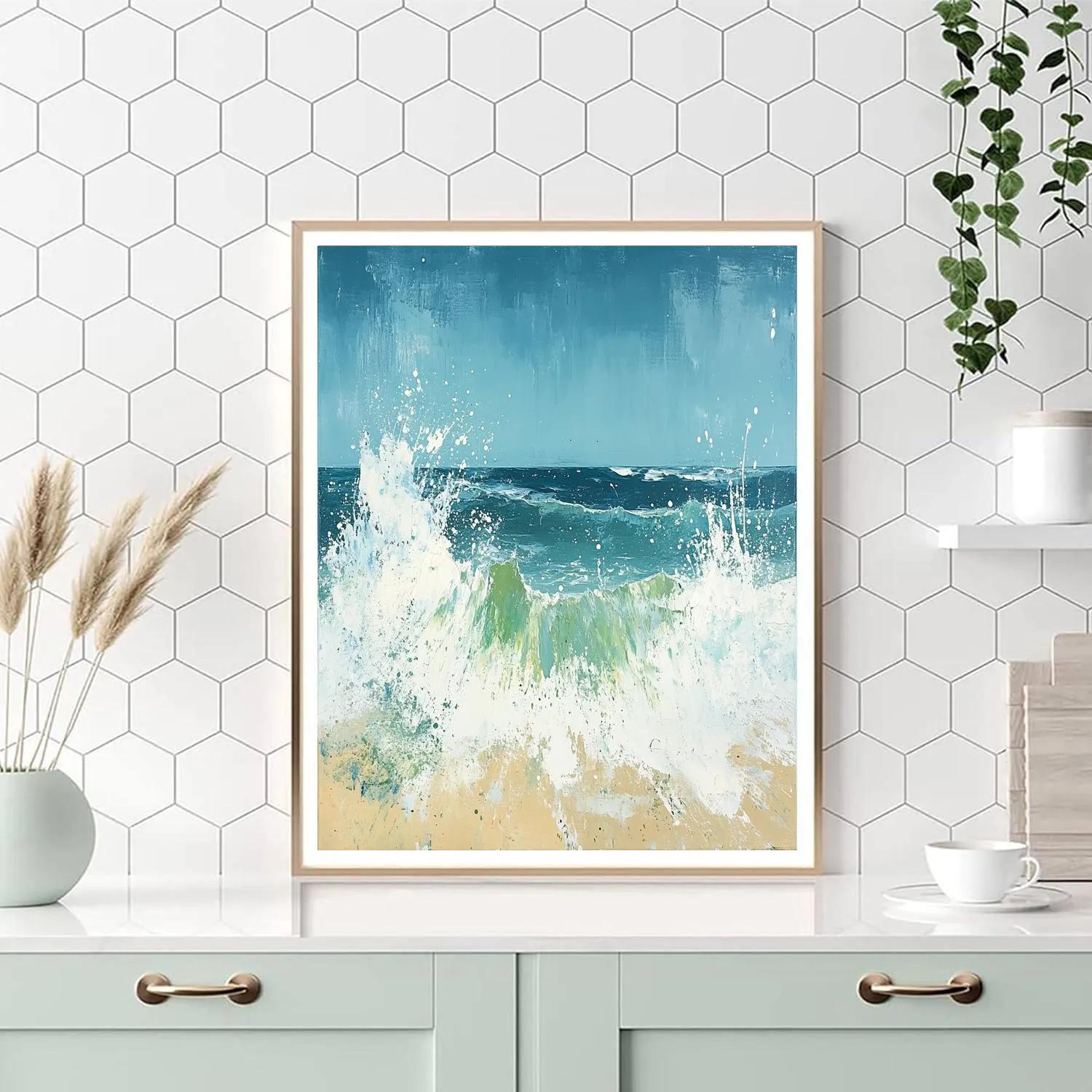 Jackson Pollock Inspired Surf painting number kit