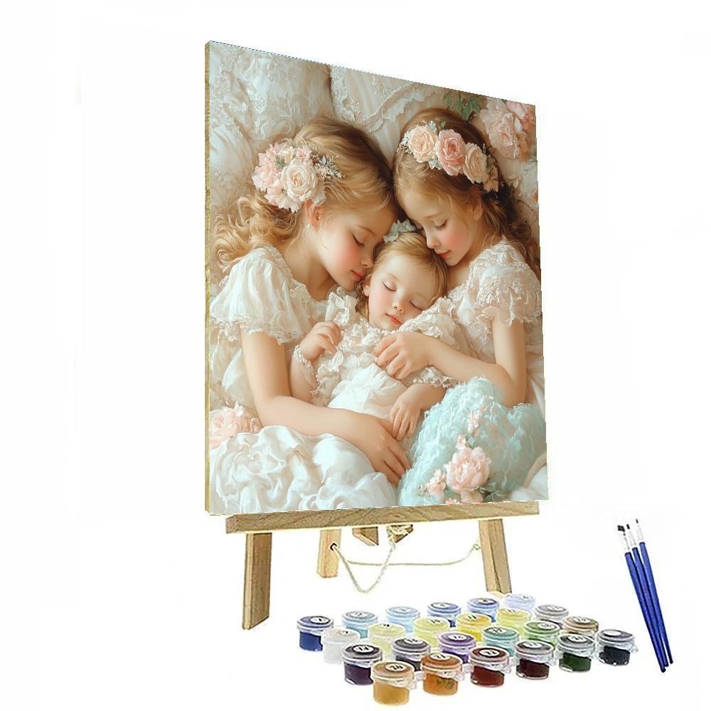 Mary Cassatt Inspired Sewing Circle Numbered painting kits