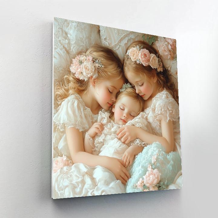 Mary Cassatt Inspired Sewing Circle Numbered painting kits