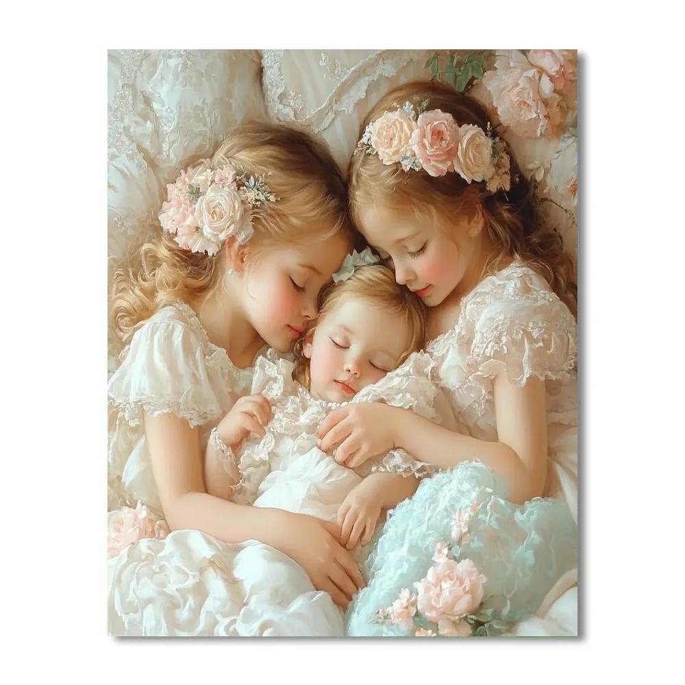 Mary Cassatt Inspired Sewing Circle Numbered painting kits