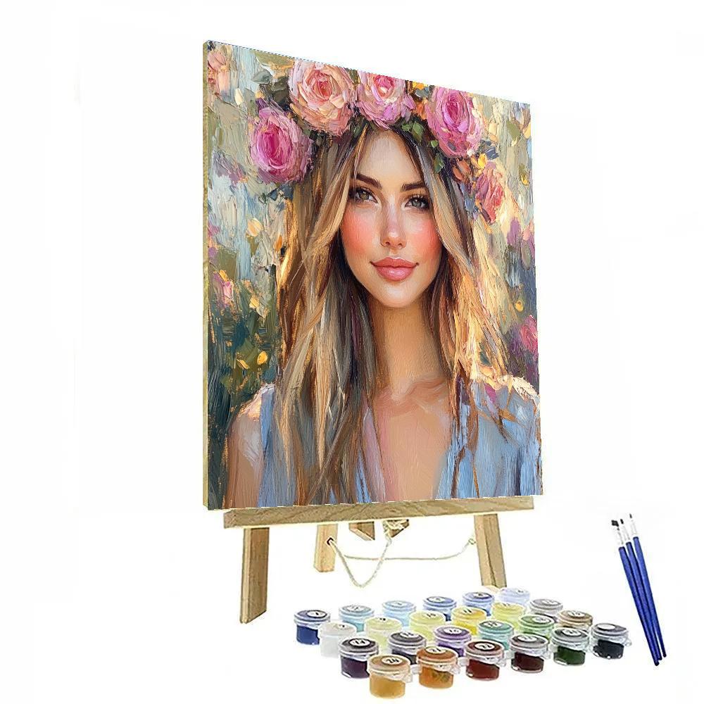 Pierre-Auguste Renoir Inspired Flower Crown Number painting