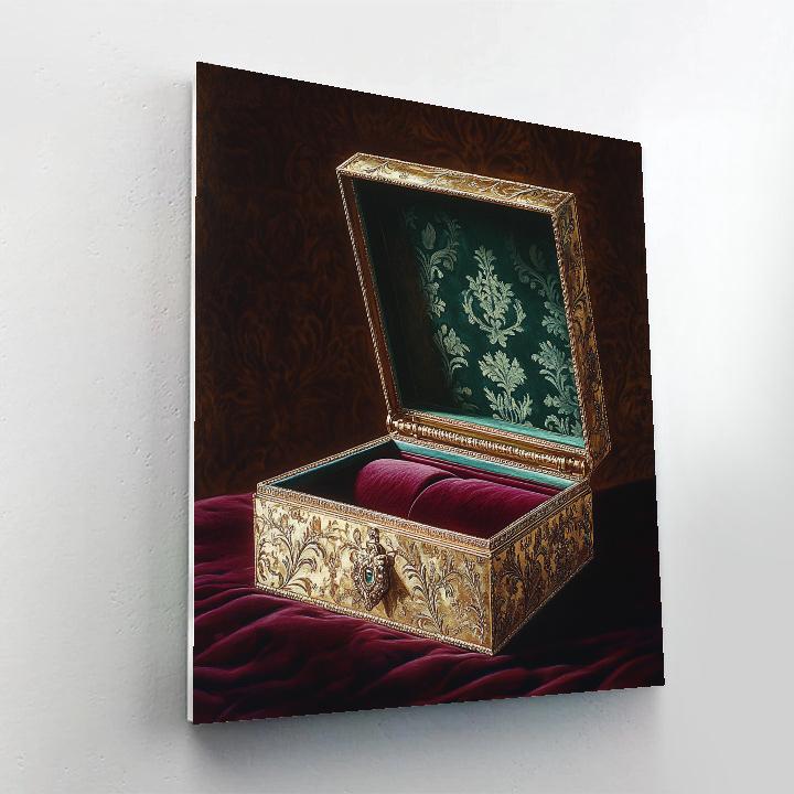 Gustav Klimt Inspired Jewelry Box paint by number