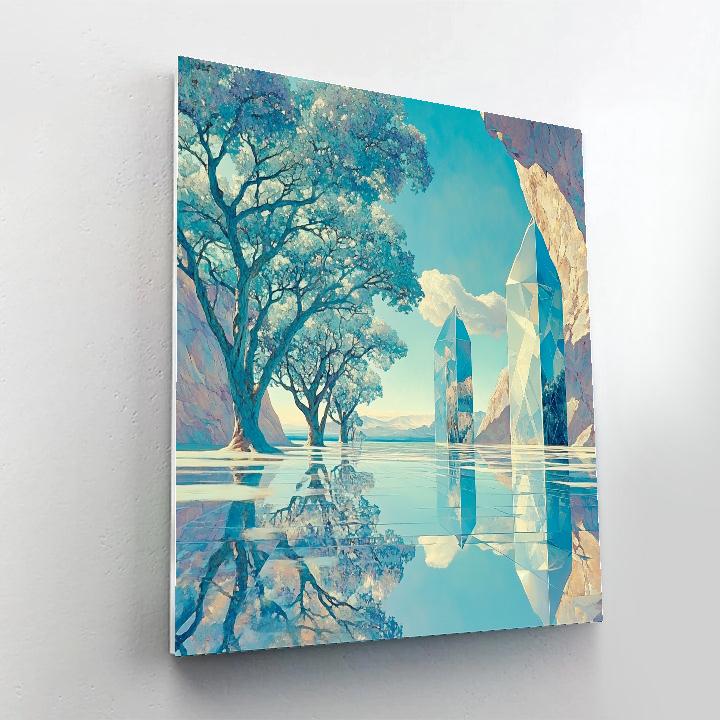 Yves Tanguy Inspired Crystal Forest Paint by numbers kits