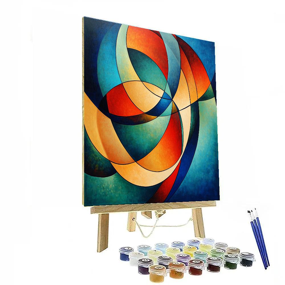 Wassily Kandinsky Inspired Rocket Launch paint by color