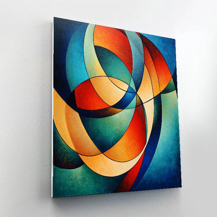 Wassily Kandinsky Inspired Rocket Launch paint by color