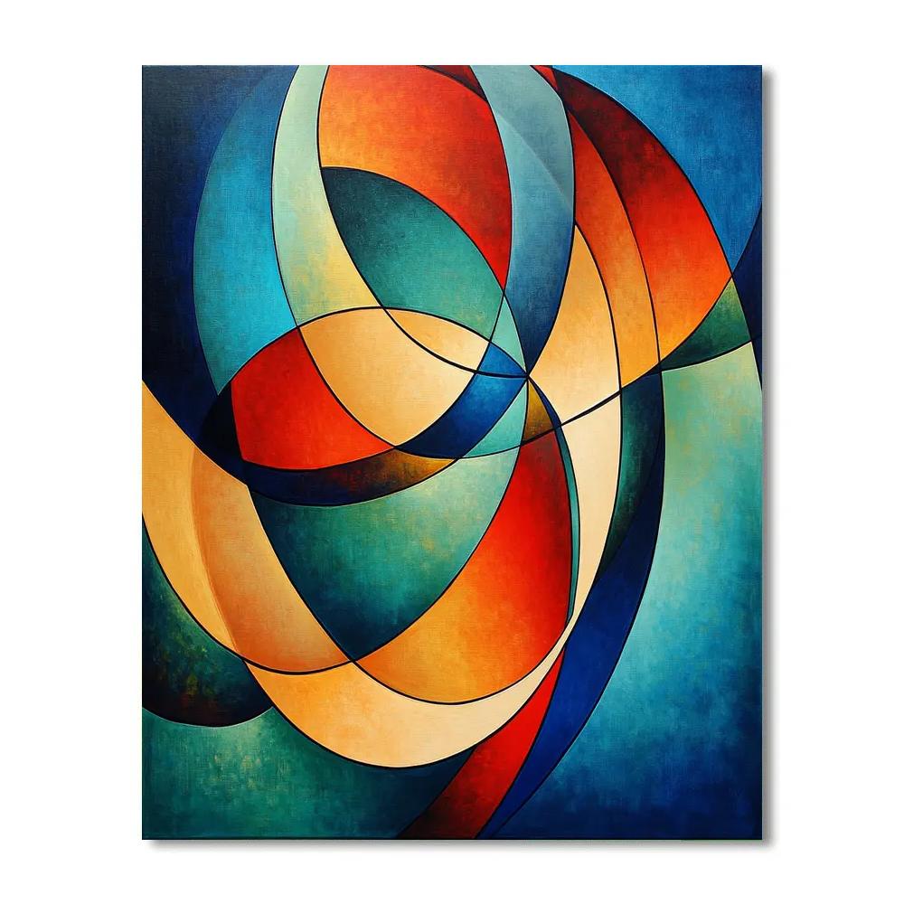 Wassily Kandinsky Inspired Rocket Launch paint by color