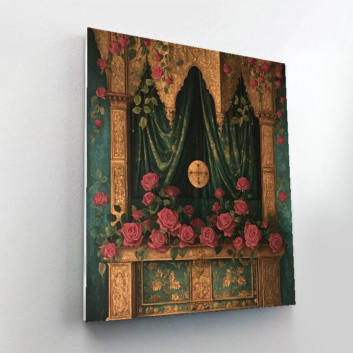 Dante Gabriel Rossetti Inspired Rose Altar painting number kit