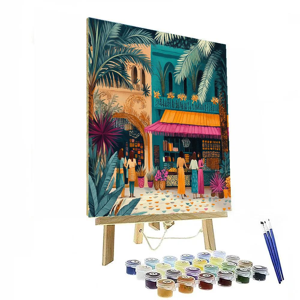 Paul Gauguin Inspired Market Island Paint by numbers kits