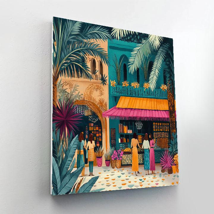 Paul Gauguin Inspired Market Island Paint by numbers kits