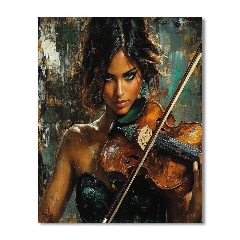 John Singer Sargent Inspired Violinist Numbered painting kits