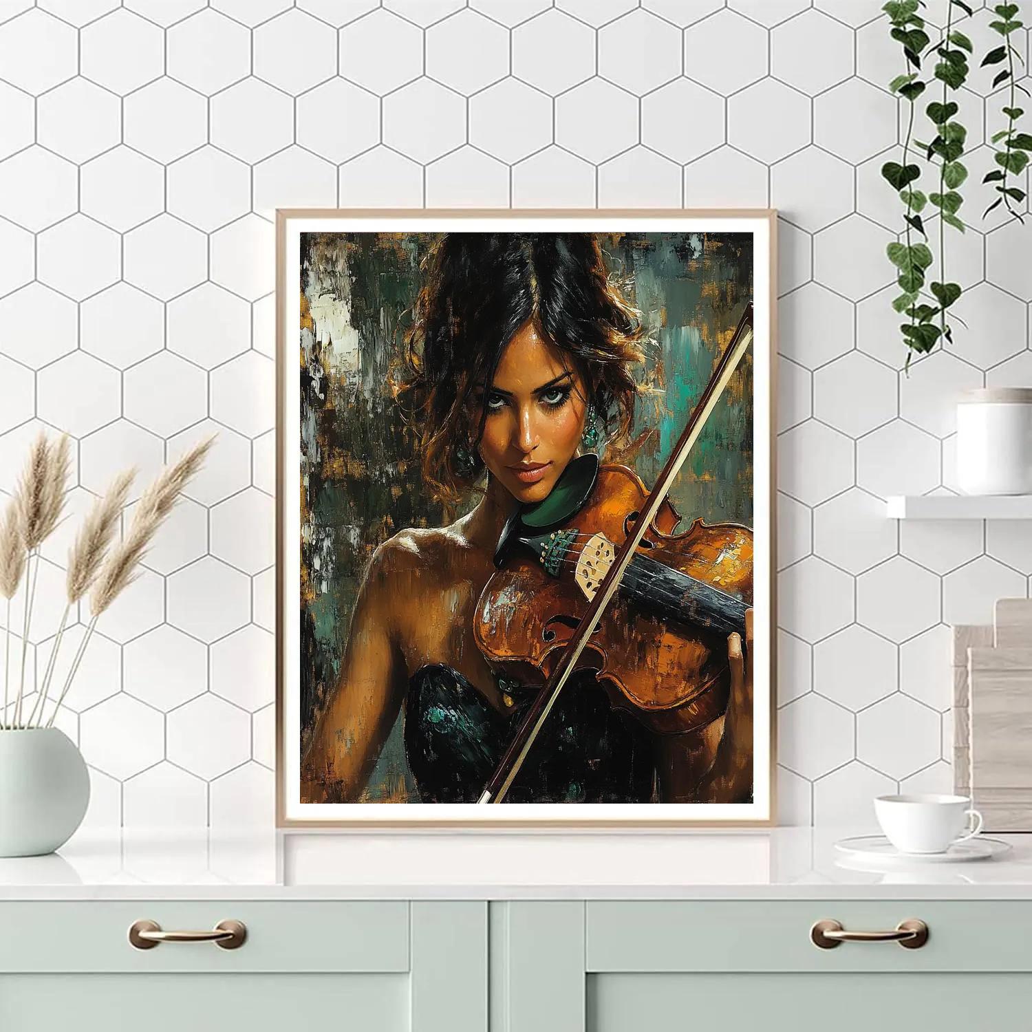 John Singer Sargent Inspired Violinist Numbered painting kits