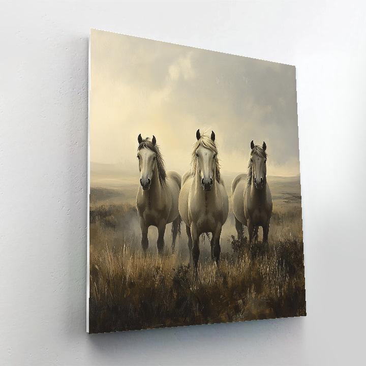 Edwin Landseer Inspired Highland Ponies DIY paint by numbers