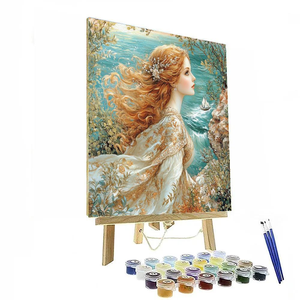 John William Waterhouse Inspired Forest Nymph paint by numbers