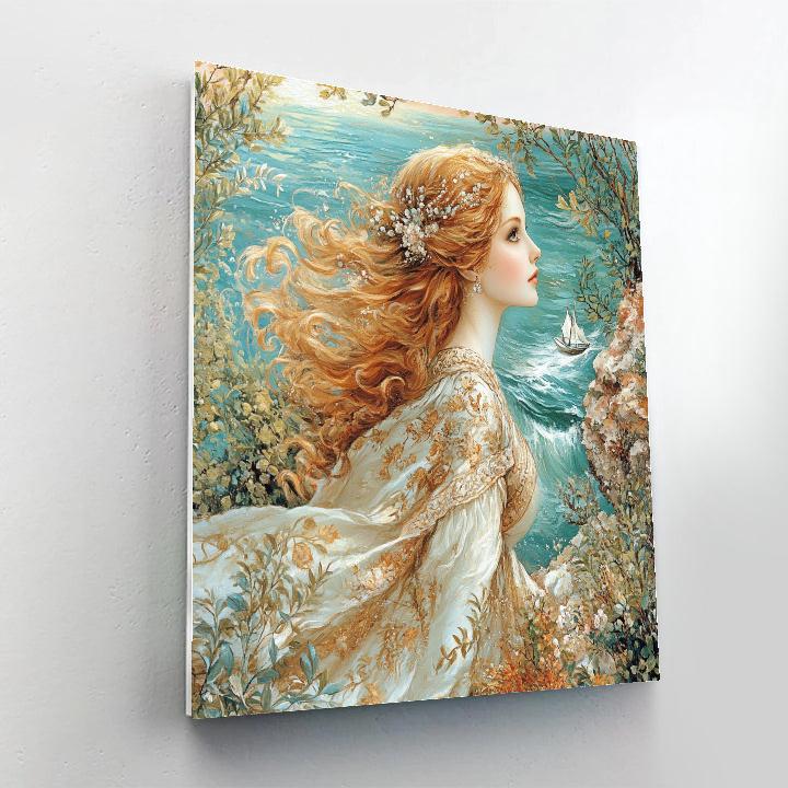 John William Waterhouse Inspired Forest Nymph paint by numbers