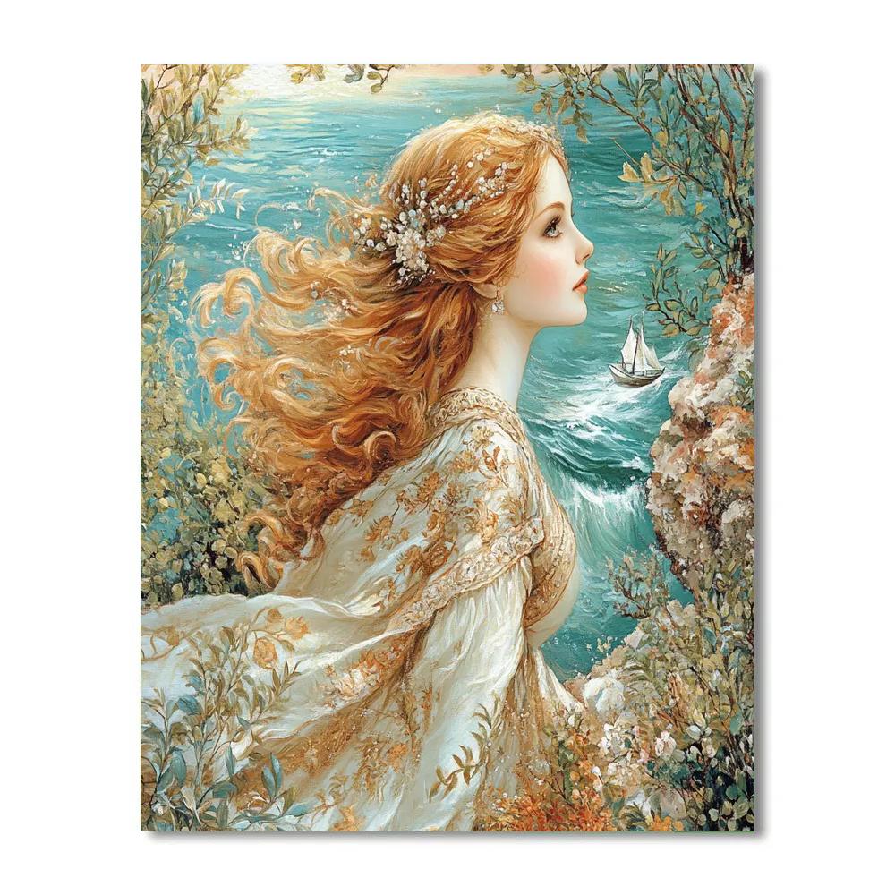 John William Waterhouse Inspired Forest Nymph paint by numbers
