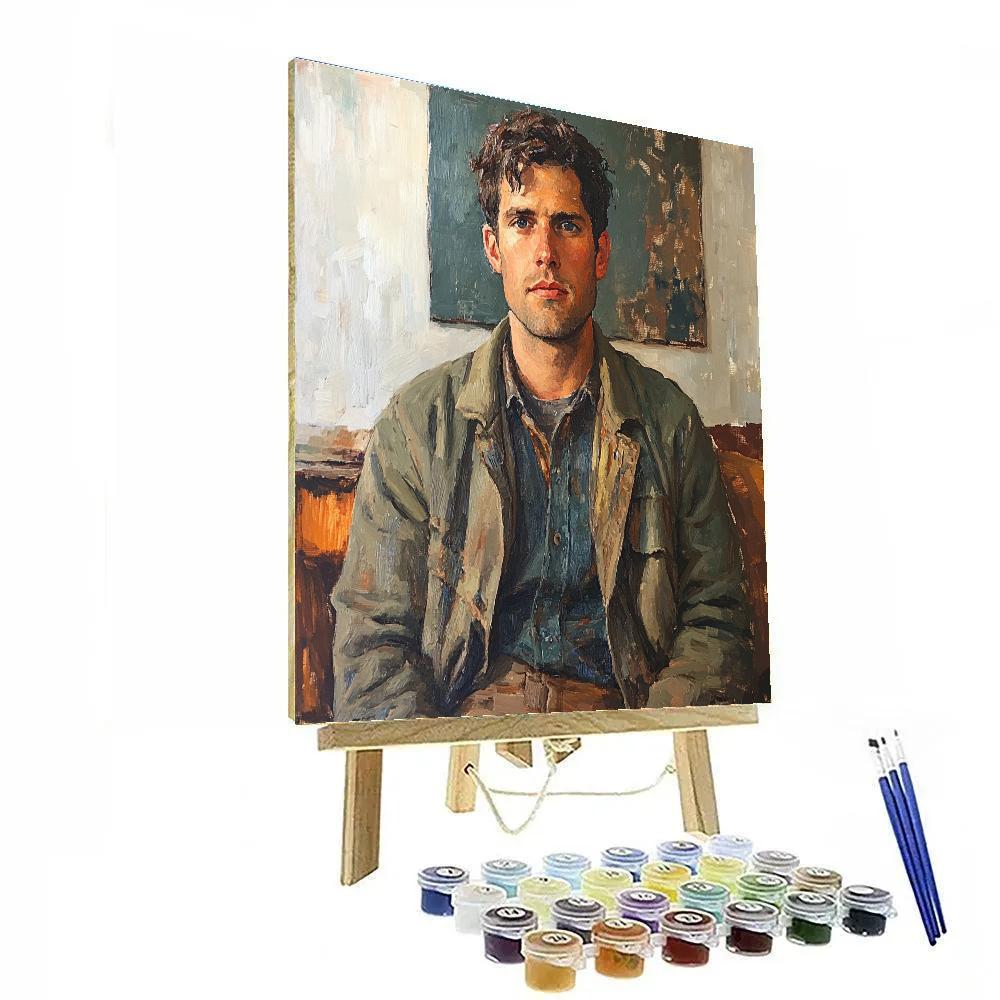 Lucian Freud Inspired Writer Paint by numbers art