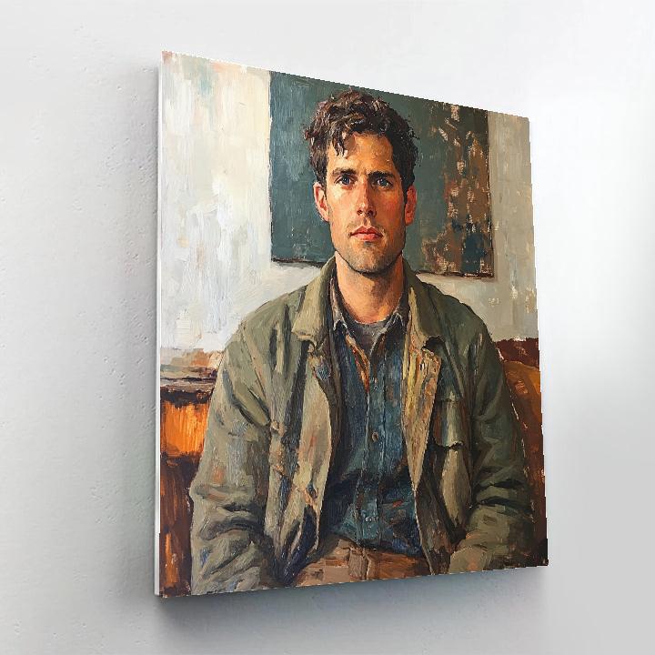Lucian Freud Inspired Writer Paint by numbers art