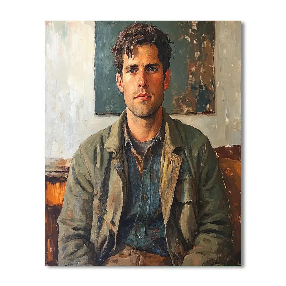 Lucian Freud Inspired Writer Paint by numbers art
