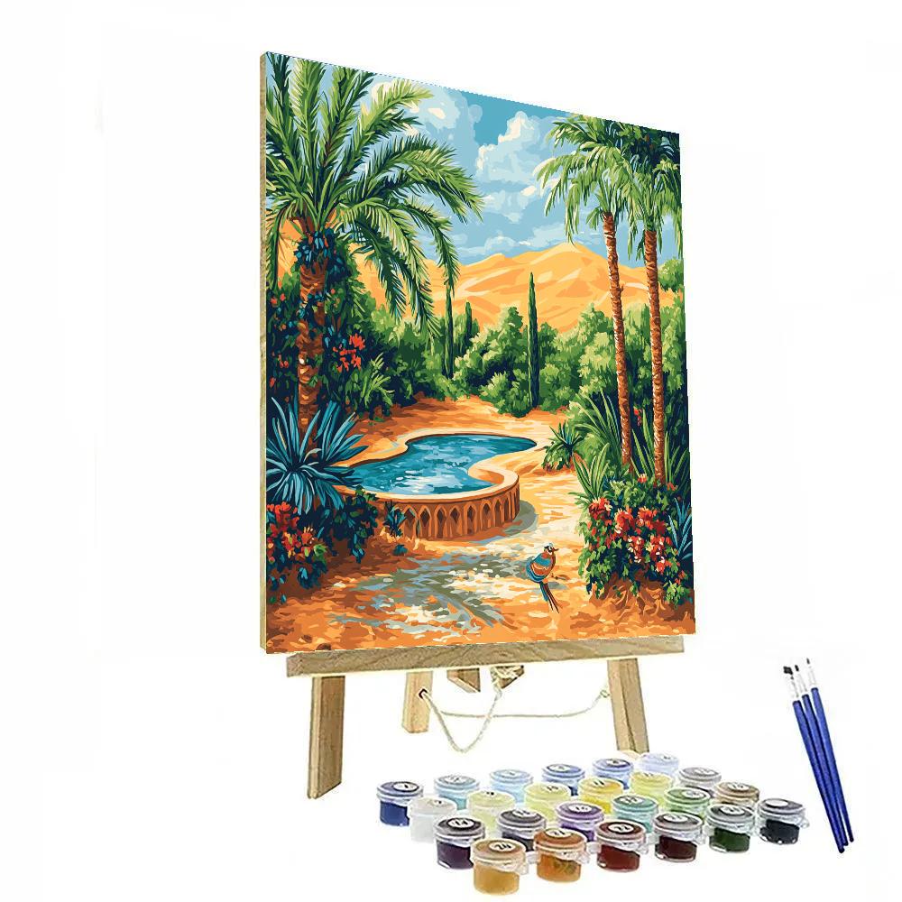 Henri Rousseau Inspired Desert Oasis Numbered painting kits