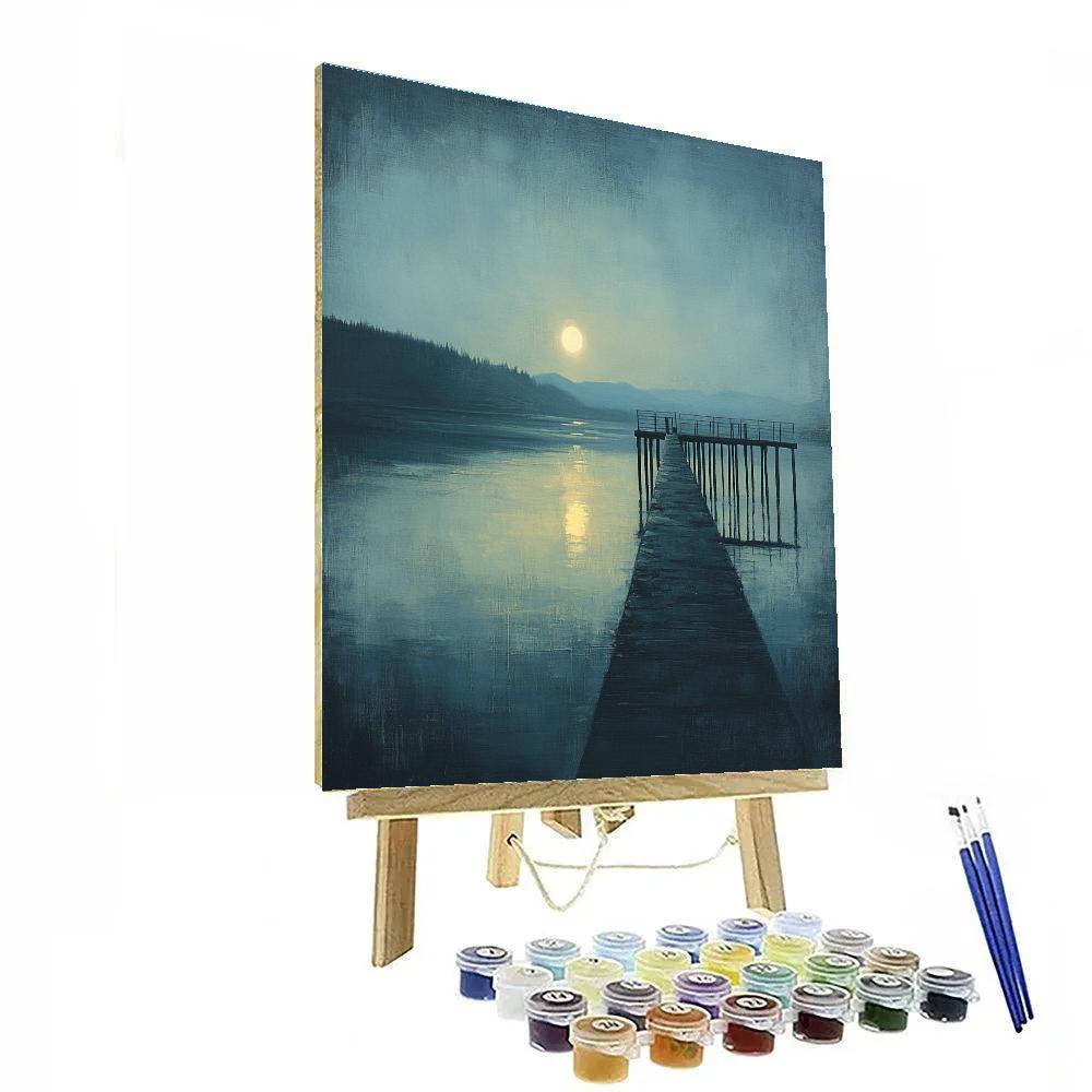 James McNeill Whistler Inspired Nocturne Pier Painting by numbers kit