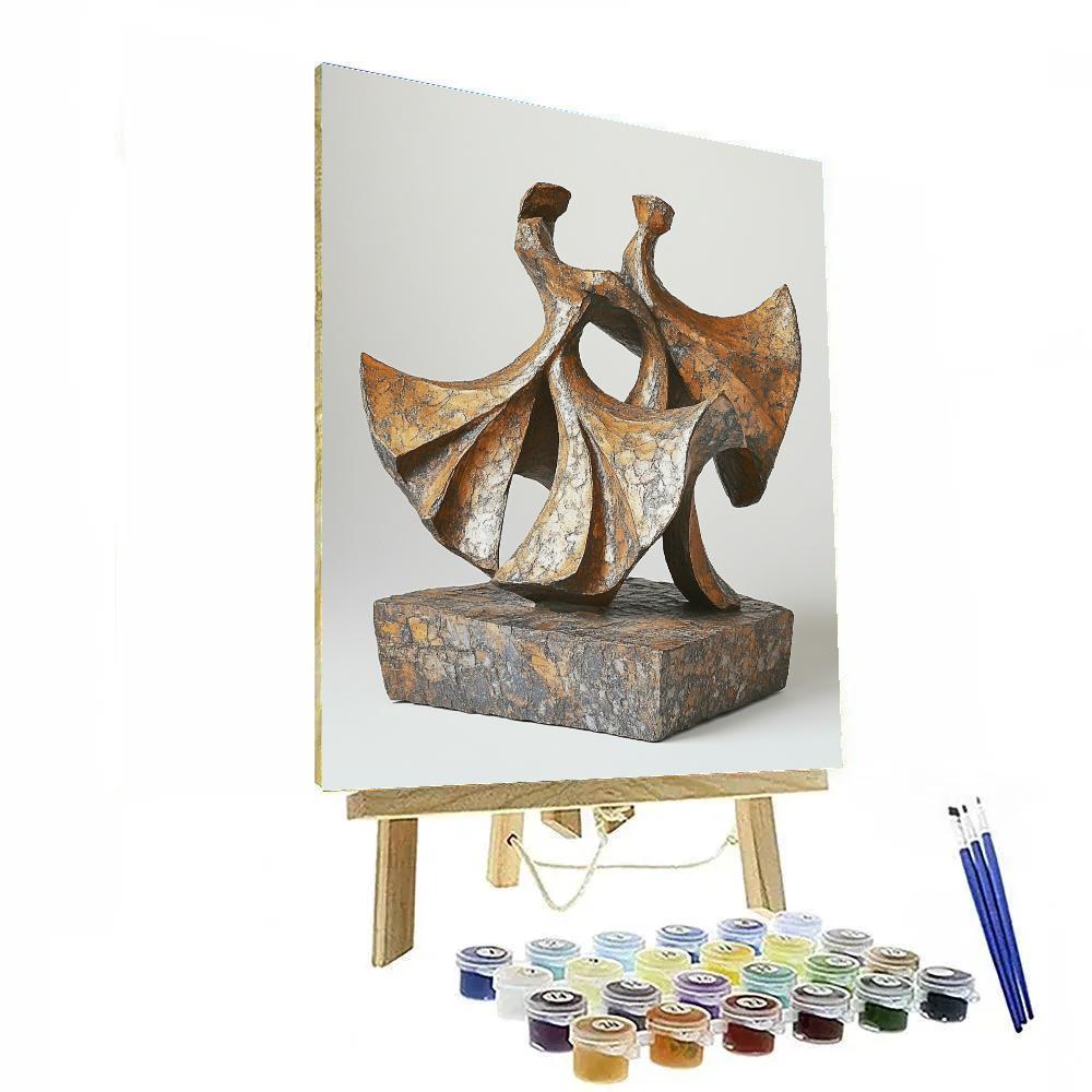 Auguste Rodin Inspired Dancers Number painting