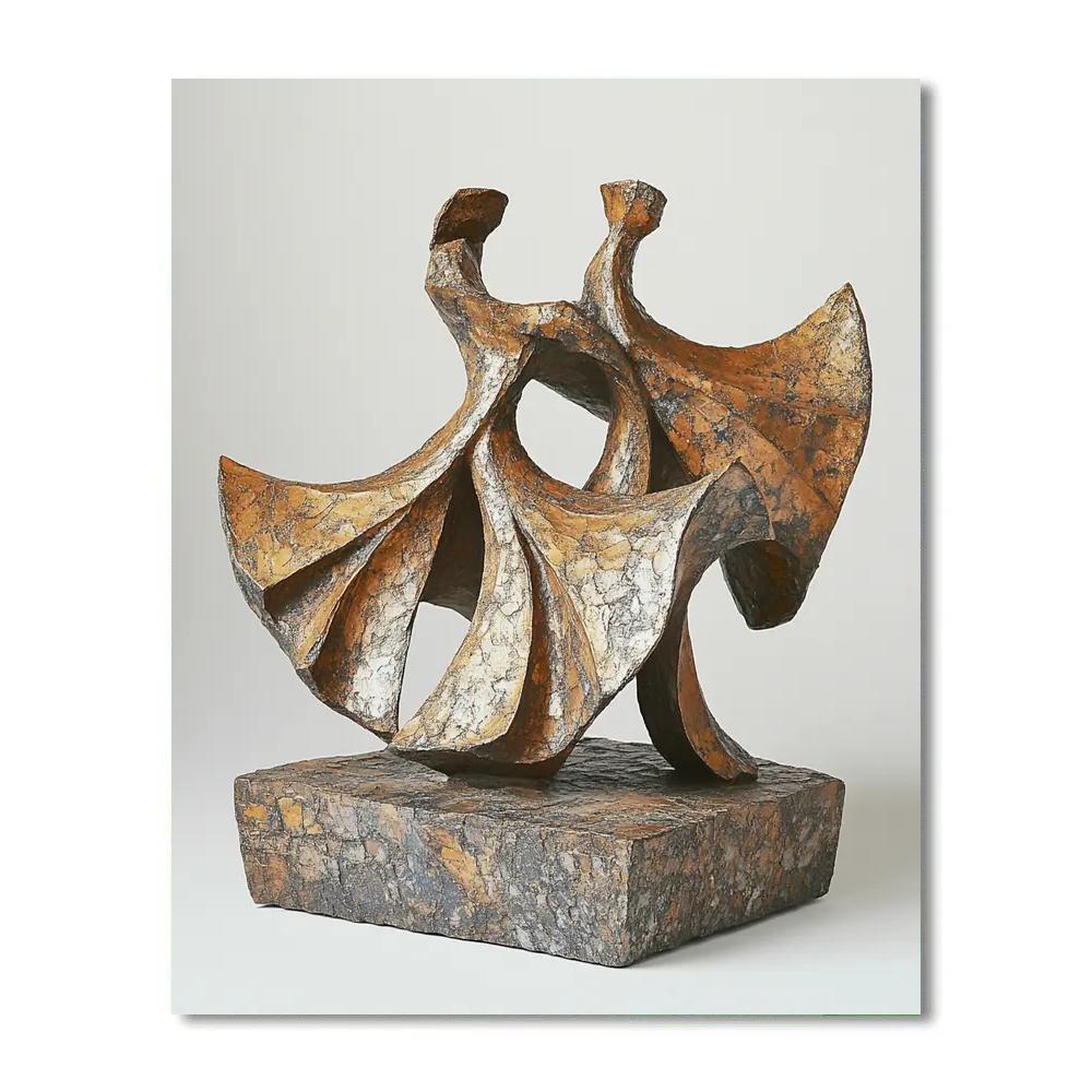 Auguste Rodin Inspired Dancers Number painting