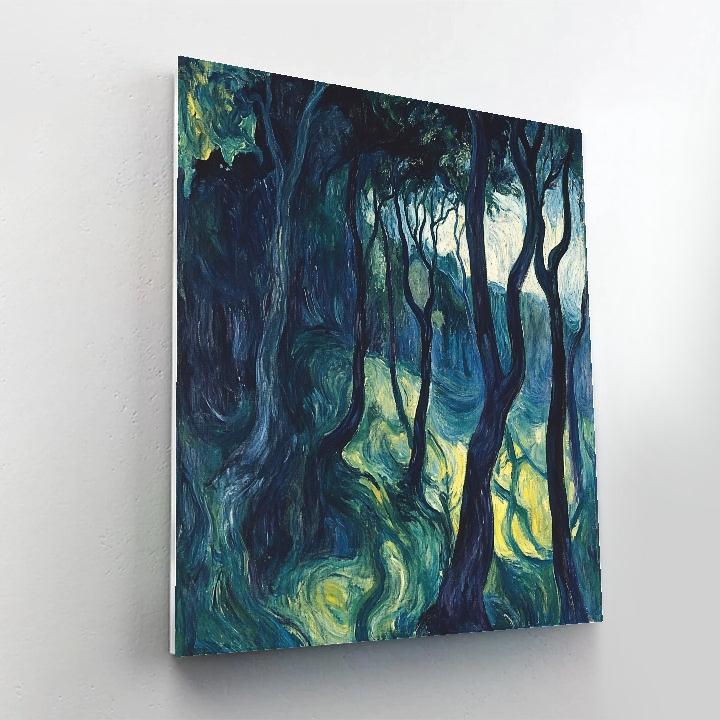 Edward Munch Inspired Stormy Forest Painting by numbers kit
