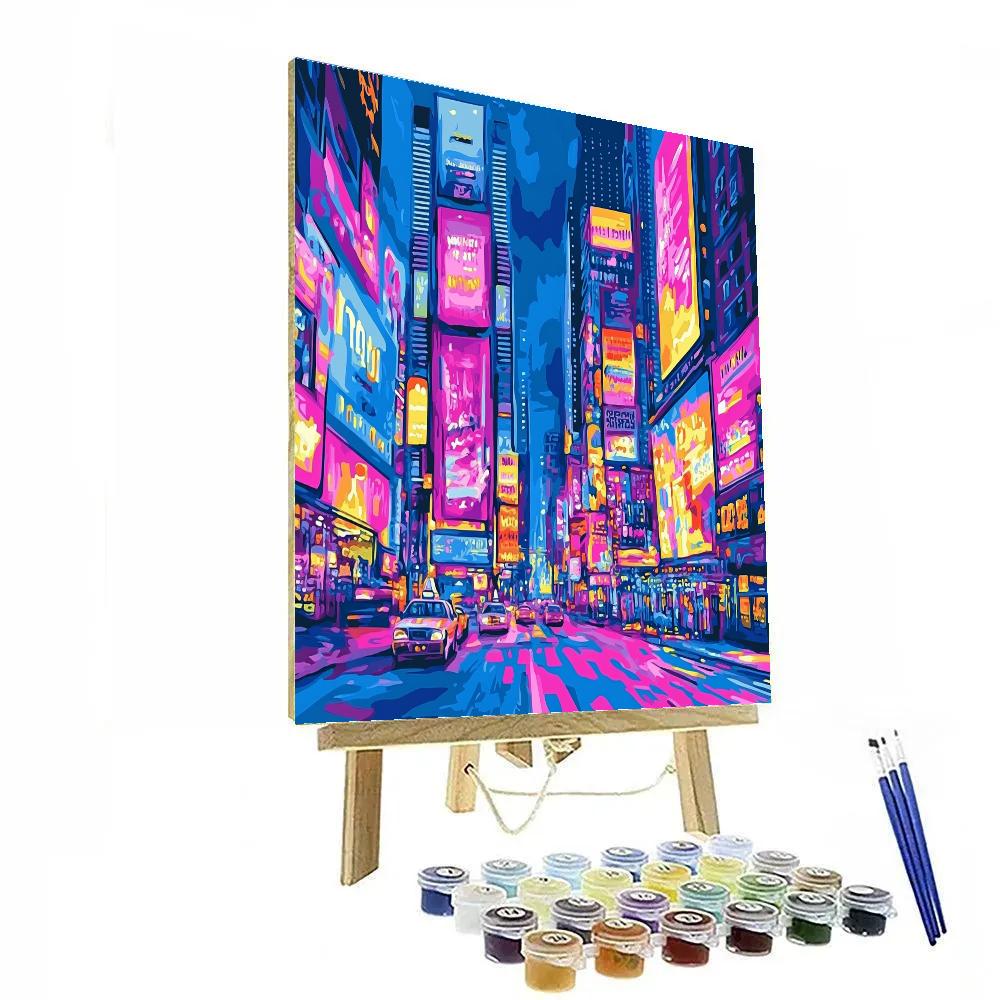 Andy Warhol Inspired Pop Art Citylights Painting by numbers kit