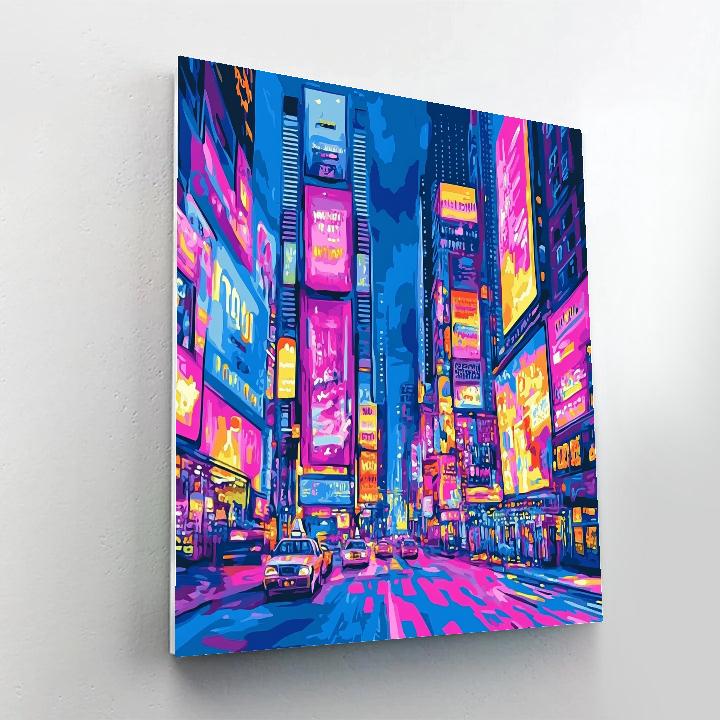 Andy Warhol Inspired Pop Art Citylights Painting by numbers kit
