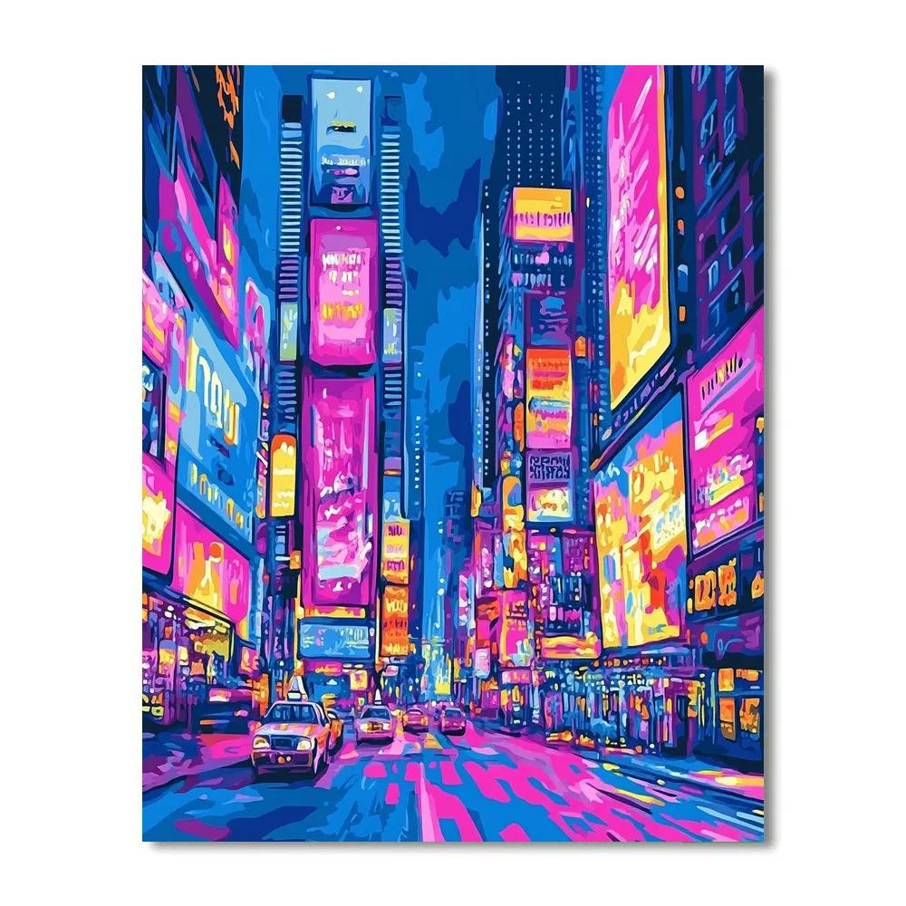 Andy Warhol Inspired Pop Art Citylights Painting by numbers kit
