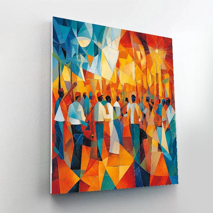Picasso Inspired Abstract Festival DIY paint by numbers