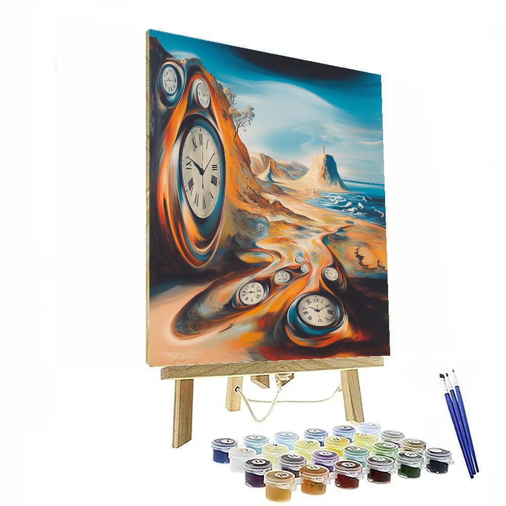 Dali Inspired Surreal Timepiece Painting by numbers kit