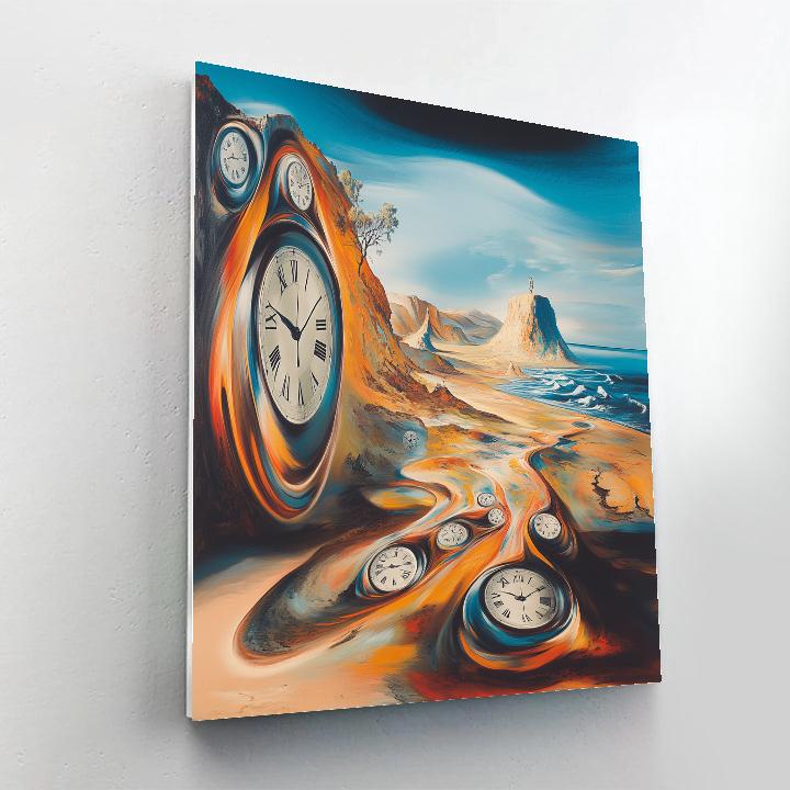 Dali Inspired Surreal Timepiece Painting by numbers kit