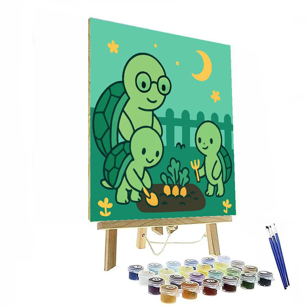 Galaxy Garden Turtles paint by color