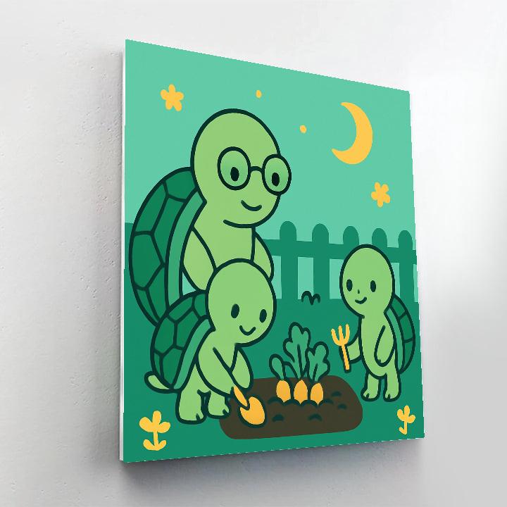 Galaxy Garden Turtles paint by color