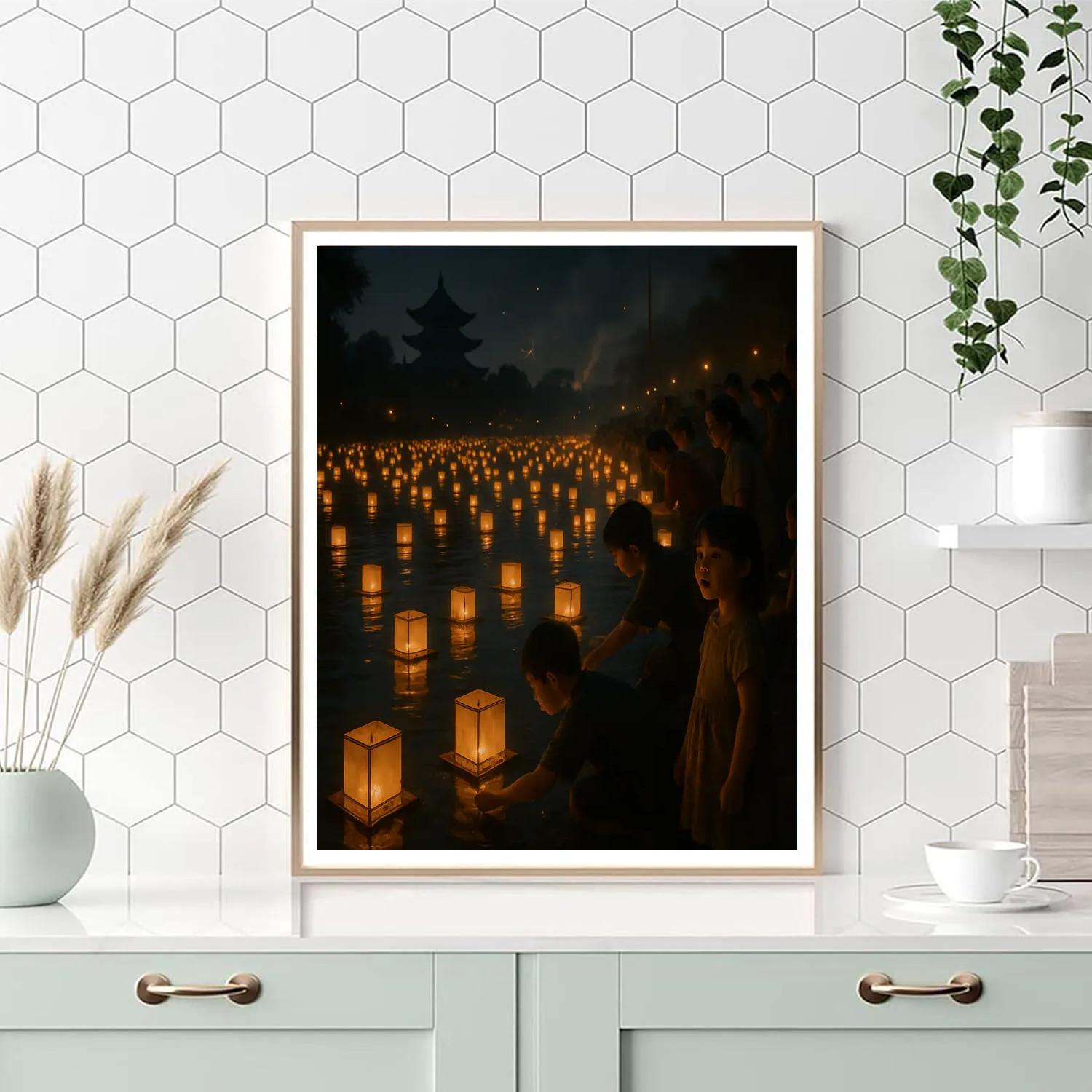 Lantern Festival Night Release paint by number