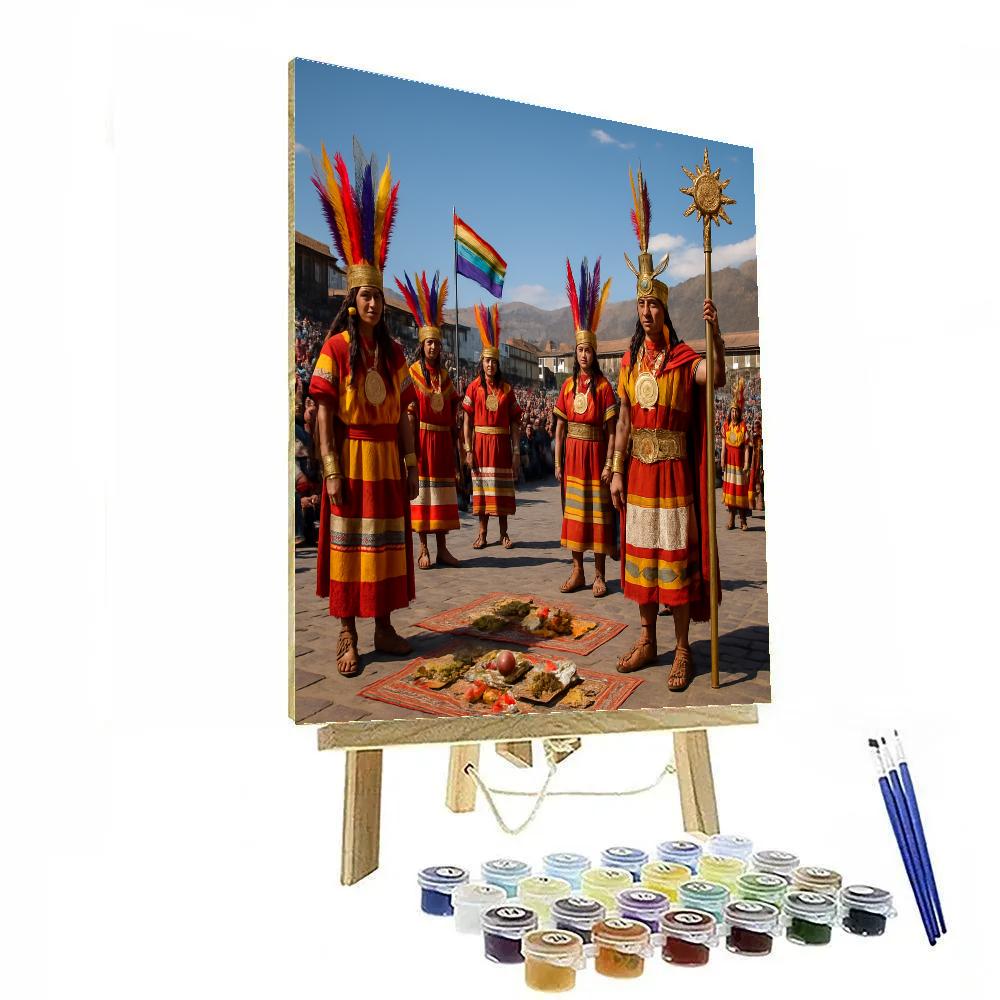 Inti Raymi Festival At Cusco Plaza Paint by numbers kits