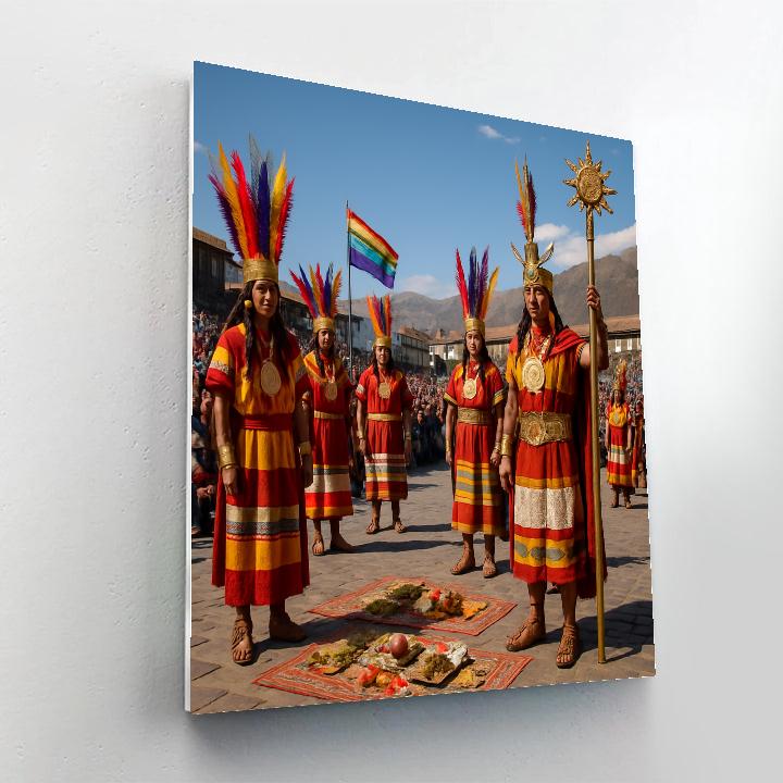 Inti Raymi Festival At Cusco Plaza Paint by numbers kits