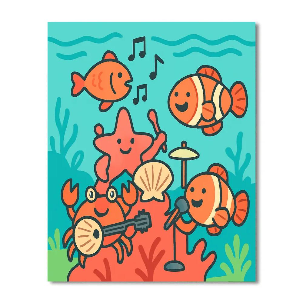 Comet Coral Concert paint by color