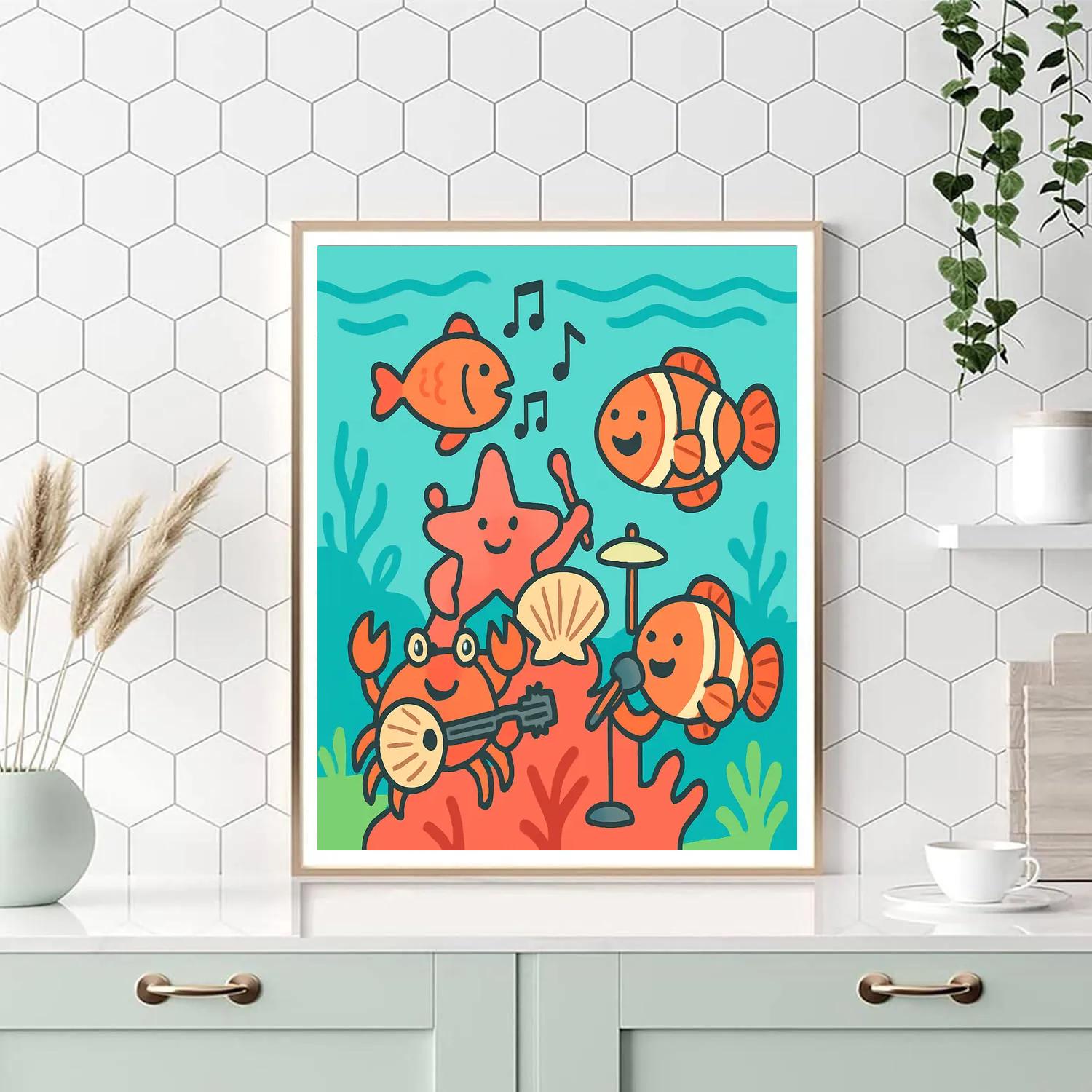 Comet Coral Concert paint by color