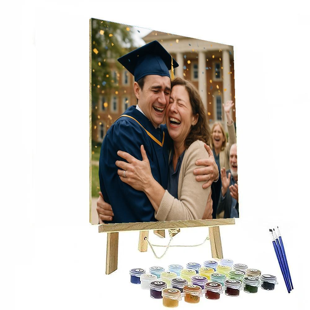 Graduation Pride Embrace paint by number