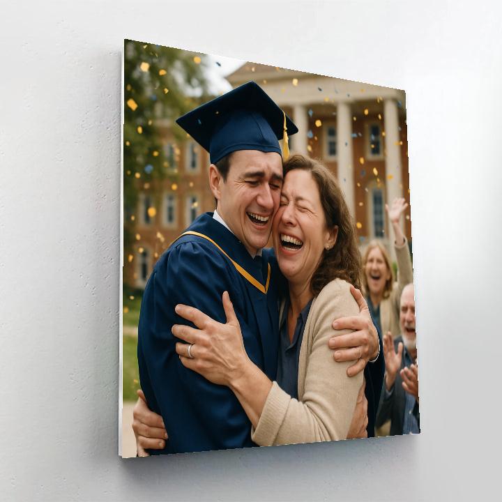 Graduation Pride Embrace paint by number