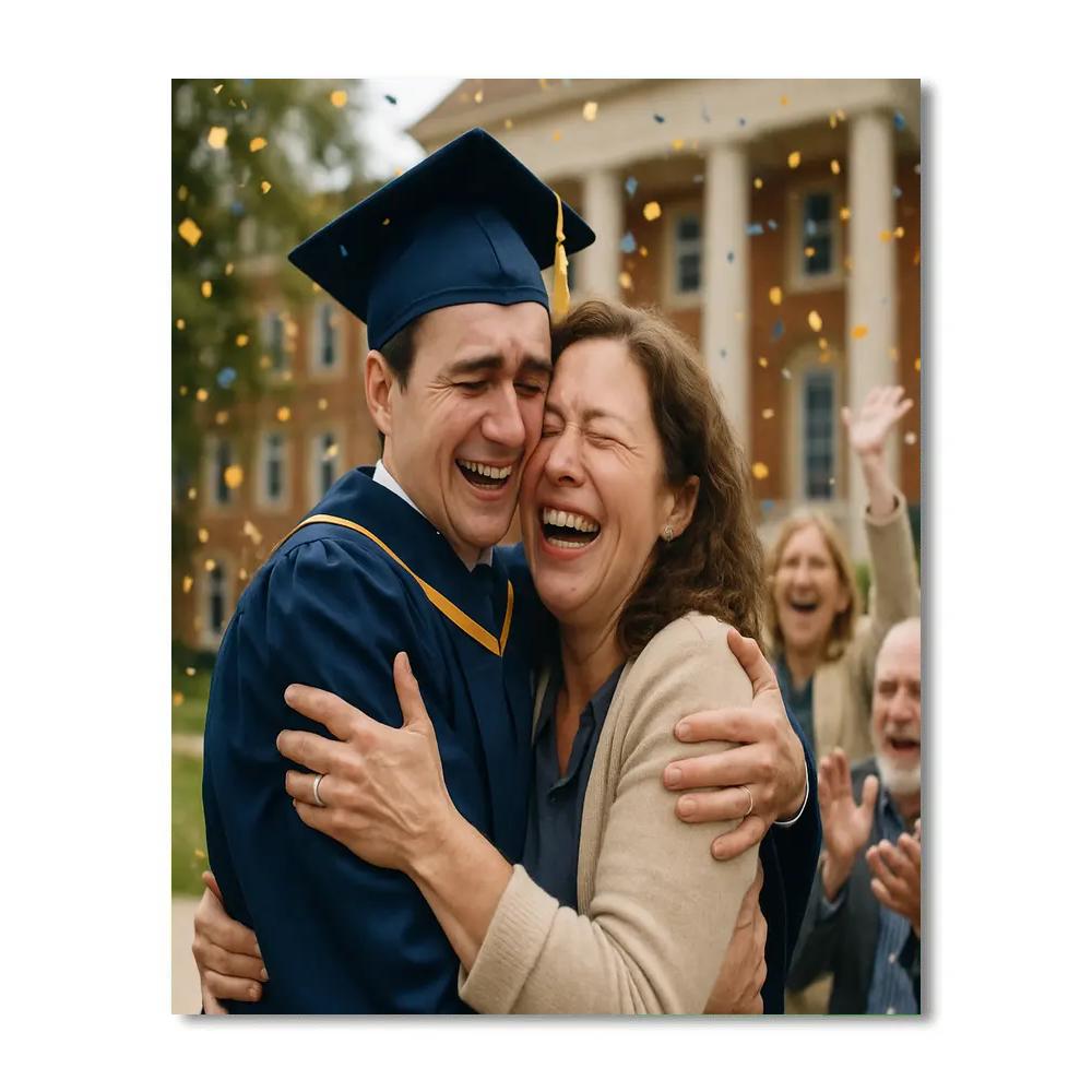 Graduation Pride Embrace paint by number