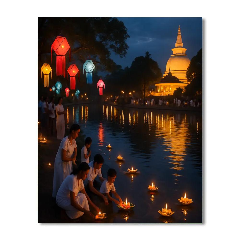 Vivid Vesak Celebrations paint by color