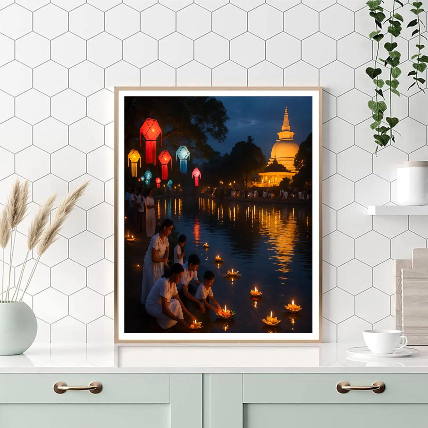 Vivid Vesak Celebrations paint by color