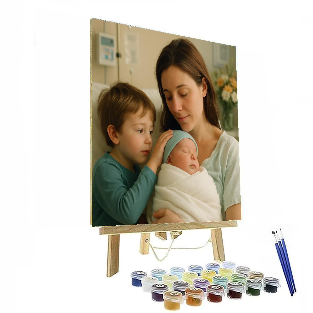 Hospital Welcome Home Hug paint by number