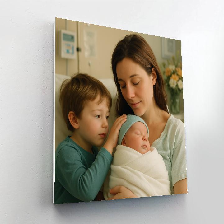 Hospital Welcome Home Hug paint by number