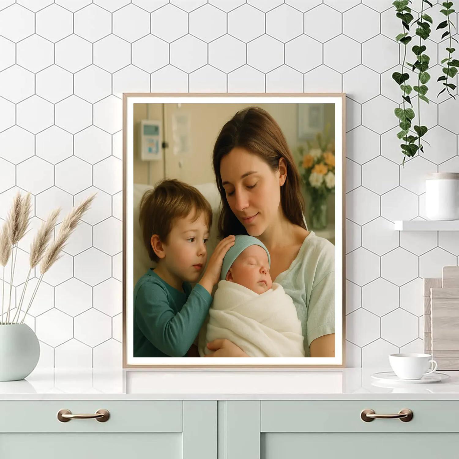 Hospital Welcome Home Hug paint by number