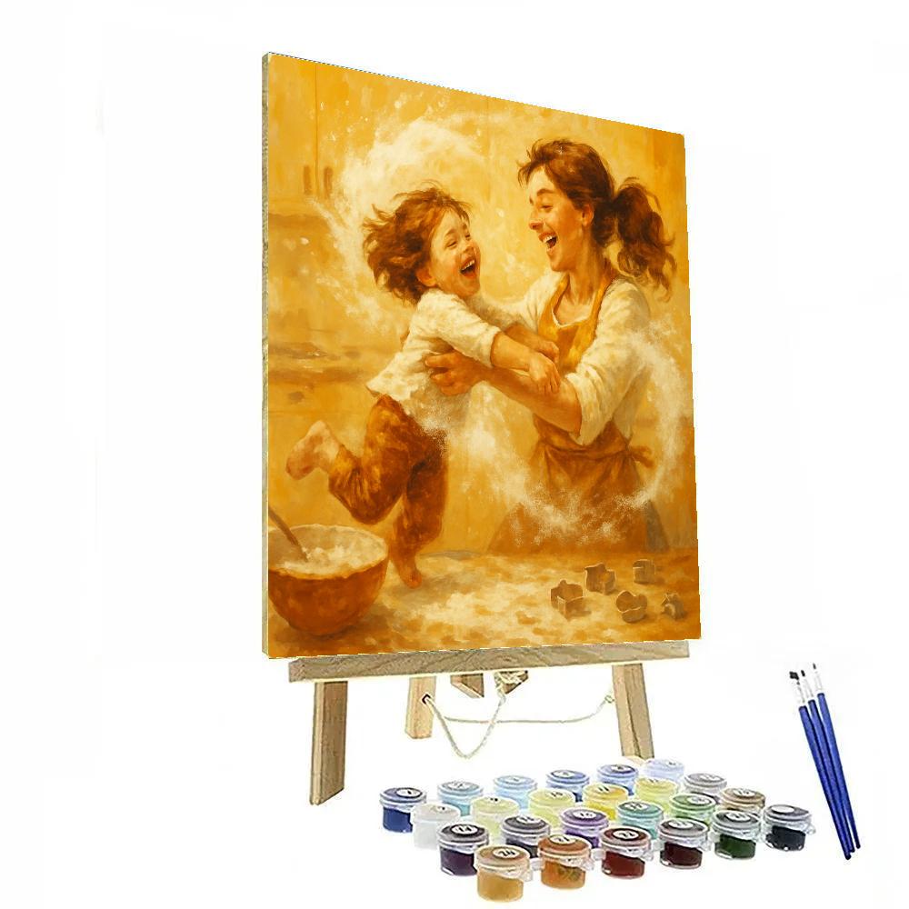 Kitchen Dance And Flour Snow DIY paint by numbers