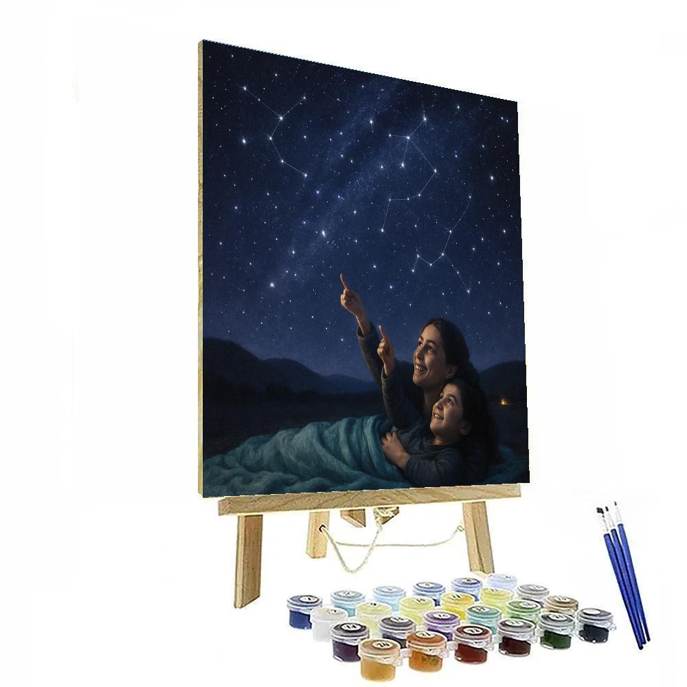 Stargazing Blanket Conversation Numbered painting kits